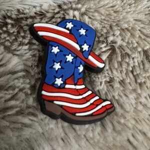 American Flag Boots and Hat CROCS Jibbitz Shoe Charm 5/$20